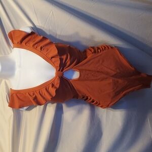 Cupshe Ruffle One Piece Swimsuit SZ LG